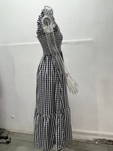 Load image into Gallery viewer, PREORDER: The Tami Smocked Checker Dress 3.17.25 osym
