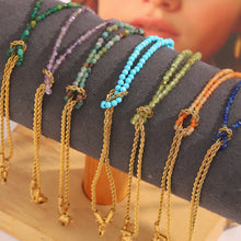 Load image into Gallery viewer, Preorder: Gemstone Rope Chain Bracelets
