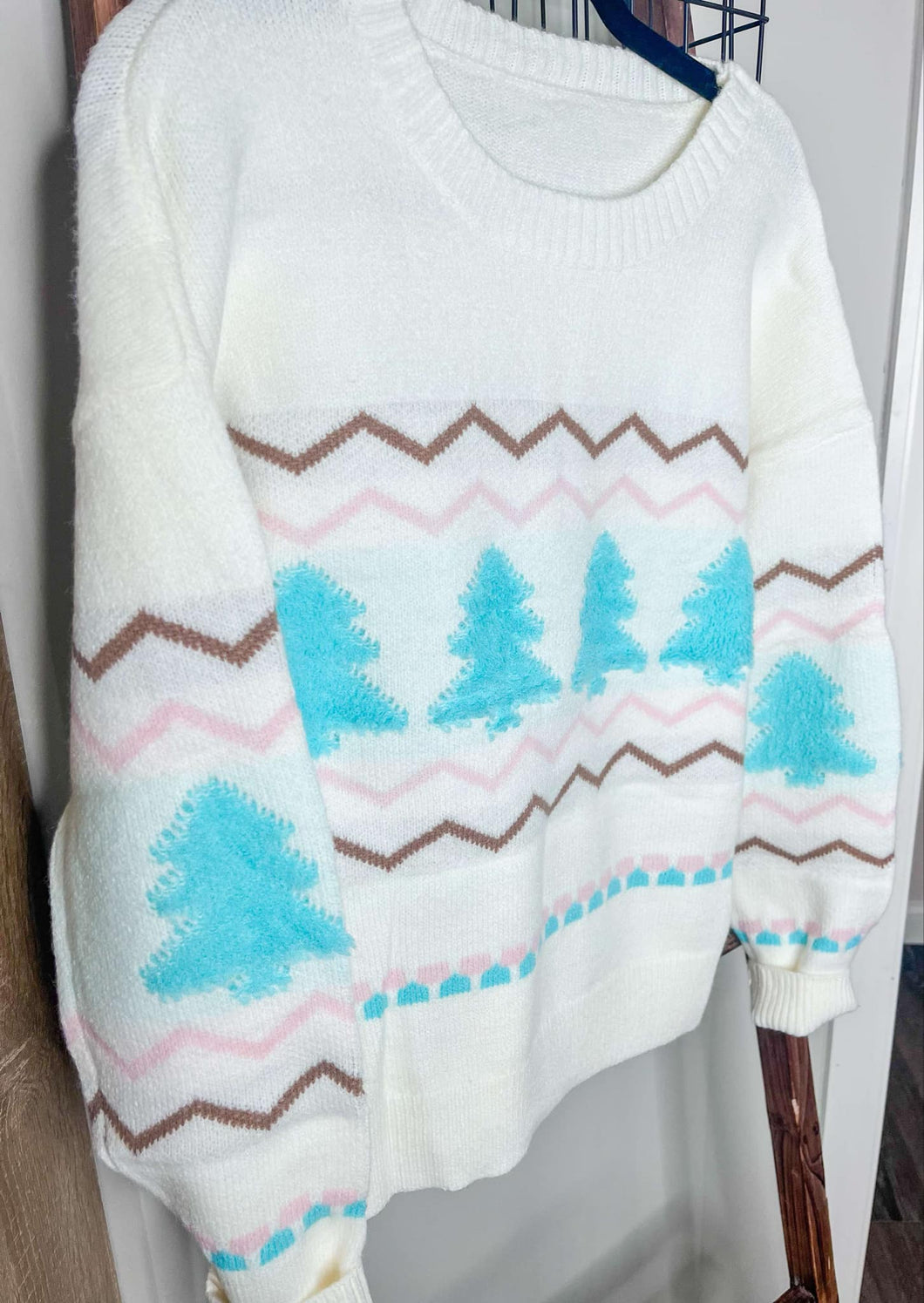 Mint Christmas Sweater