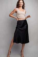 Load image into Gallery viewer, SATIN MIDI SKIRT
