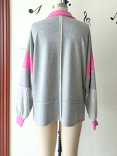 Load image into Gallery viewer, The Delinda Stripe and Color Blocking Pullover
