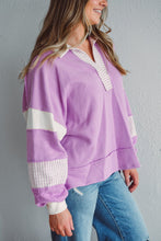 Load image into Gallery viewer, The Delinda Stripe and Color Blocking Pullover
