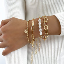 Load image into Gallery viewer, RTS: Gold Love Bracelet Stack
