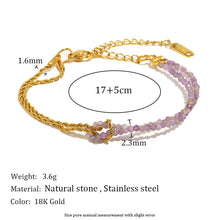 Load image into Gallery viewer, Preorder: Gemstone Rope Chain Bracelets
