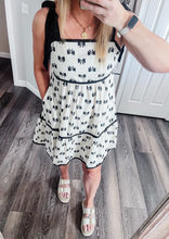 Load image into Gallery viewer, RTS: Black and White Bow Dress
