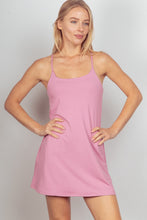 Load image into Gallery viewer, Sleeveless Active Tennis Dress with Unitard Liner
