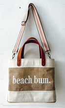 Load image into Gallery viewer, RTS Forever3am Jute and Vegan Leather Standing Tote
