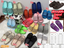 Load image into Gallery viewer, RTS: Mama and Me leopard EVA Slides
