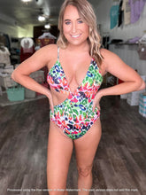 Load image into Gallery viewer, RTS: The Dana Fun Leopard Swim-
