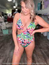 Load image into Gallery viewer, RTS: The Dana Fun Leopard Swim-
