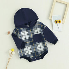 Load image into Gallery viewer, RTS: The Brady Hooded Plaid Onesie and Shirt-
