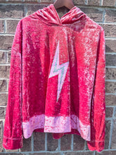 Load image into Gallery viewer, RTS: Aella Lighting bolt hooded pullover
