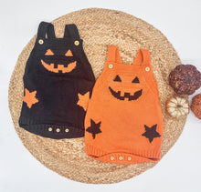 Load image into Gallery viewer, RTS: Halloween Pumpkin Knit onesie
