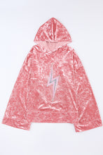 Load image into Gallery viewer, RTS: Aella Lighting bolt hooded pullover
