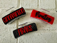 Load image into Gallery viewer, PREORDER: RERUN Custom Mascot/Name Hair Clips 9.15.25 - ORDER SEPERATE

