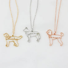 Load image into Gallery viewer, *Preorder: Custom Pet Name and Silhouette Necklace*
