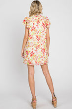 Load image into Gallery viewer, GeeGee Floral Short Sleeve Mini Dress
