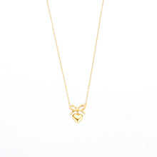 Load image into Gallery viewer, Bow and Heart Necklace

