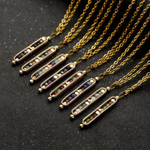 Load image into Gallery viewer, RTS: Natural Stone Healing Pendant Necklace
