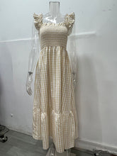 Load image into Gallery viewer, PREORDER: The Tami Smocked Checker Dress 3.17.25 osym
