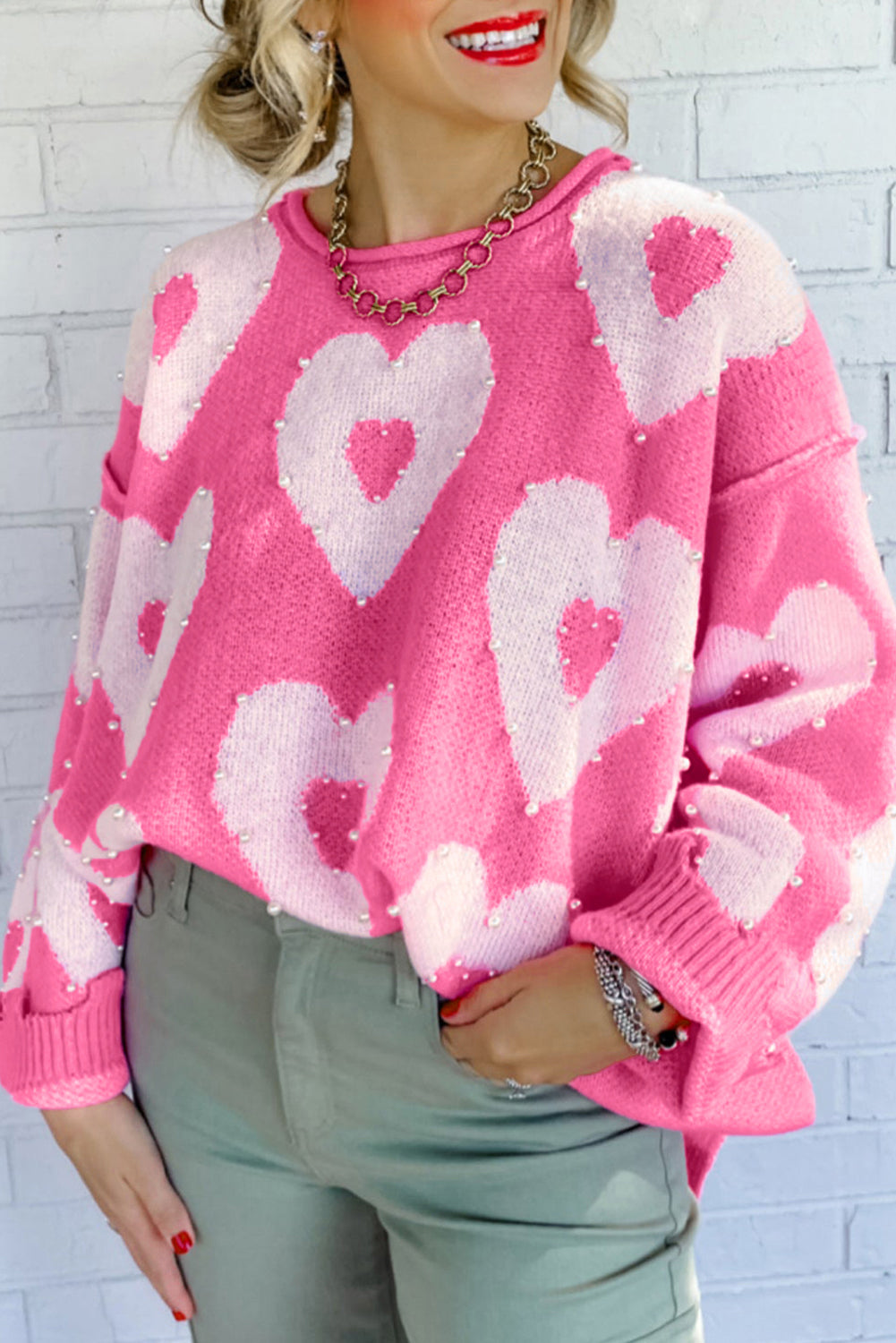RTS: The Double Heart and Pearl Sweater*