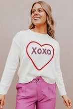 Load image into Gallery viewer, RTS: Knitted Heart XOXO Sweater
