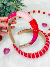 Load image into Gallery viewer, *RTS* Glamour Pink Beaded Headbands

