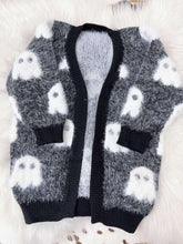 Load image into Gallery viewer, RTS Mommy and Me Fuzzy Halloween Cardi
