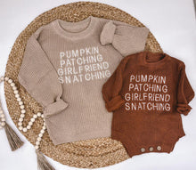 Load image into Gallery viewer, RTS: Pumpkin Patch Knit Onesie
