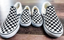 Load image into Gallery viewer, PREORDER: Black and White Checker Slip-ons 12.23.24
