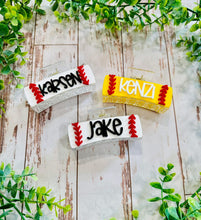 Load image into Gallery viewer, PREORDER: RERUN Custom Mascot/Name Hair Clips 9.15.25 - ORDER SEPERATE
