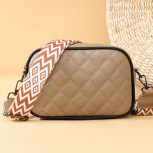 Load image into Gallery viewer, Quilted Stitch Vegan Leather Crossbody Purse
