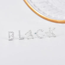 Load image into Gallery viewer, Preorder: Initial Sparkle Stud Earrings
