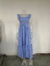 Load image into Gallery viewer, PREORDER: The Tami Smocked Checker Dress 3.17.25 osym
