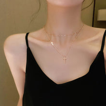 Load image into Gallery viewer, *RTS*  Dainty Cross Choker Necklace
