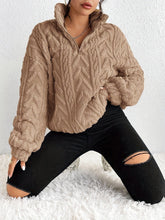 Load image into Gallery viewer, PREORDER: Mattie Textured Zip Hoodie 11.10.25 OSYM
