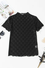 Load image into Gallery viewer, RTS: The Black on Black Sheer Bow Top
