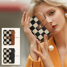 Load image into Gallery viewer, rts: Quilted or Checker Vegan Leather Wallets
