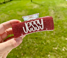 Load image into Gallery viewer, PREORDER: RERUN Custom Mascot/Name Hair Clips 9.15.25 - ORDER SEPERATE
