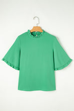 Load image into Gallery viewer, PREORDER: The Zoey Green Ruffle Top 1.27.25 osym
