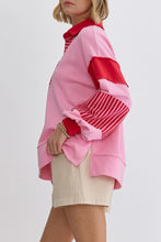 Load image into Gallery viewer, The Delinda Stripe and Color Blocking Pullover
