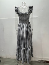 Load image into Gallery viewer, PREORDER: The Tami Smocked Checker Dress 3.17.25 osym

