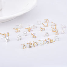 Load image into Gallery viewer, Preorder: Initial Sparkle Stud Earrings
