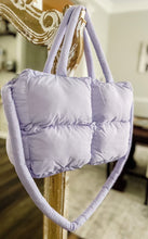 Load image into Gallery viewer, RTS: The Blake Quilted Grid Puffer Tote-
