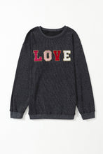 Load image into Gallery viewer, RTS: The Amor Corded &quot;LOVE&quot; Crewneck*
