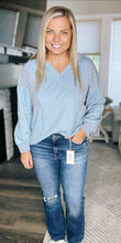 Load image into Gallery viewer, rts: blue striped slouchy longsleeve
