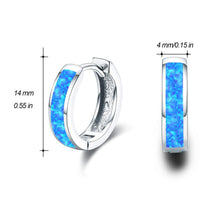 Load image into Gallery viewer, *Opal Huggie Hoops*
