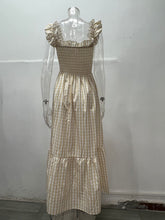 Load image into Gallery viewer, PREORDER: The Tami Smocked Checker Dress 3.17.25 osym
