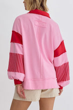 Load image into Gallery viewer, The Delinda Stripe and Color Blocking Pullover
