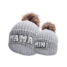 Load image into Gallery viewer, RTS: Mama and Mini Patch Beanies-
